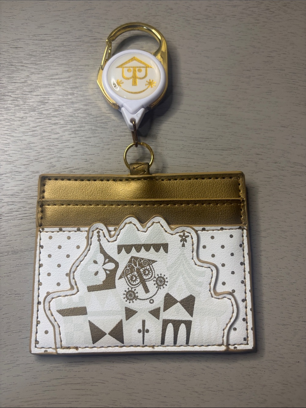Disney Loungefly - it's a small world ID pouch card case retractable